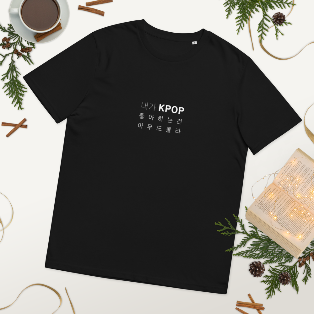T-Shirt KPOP unisexe noir